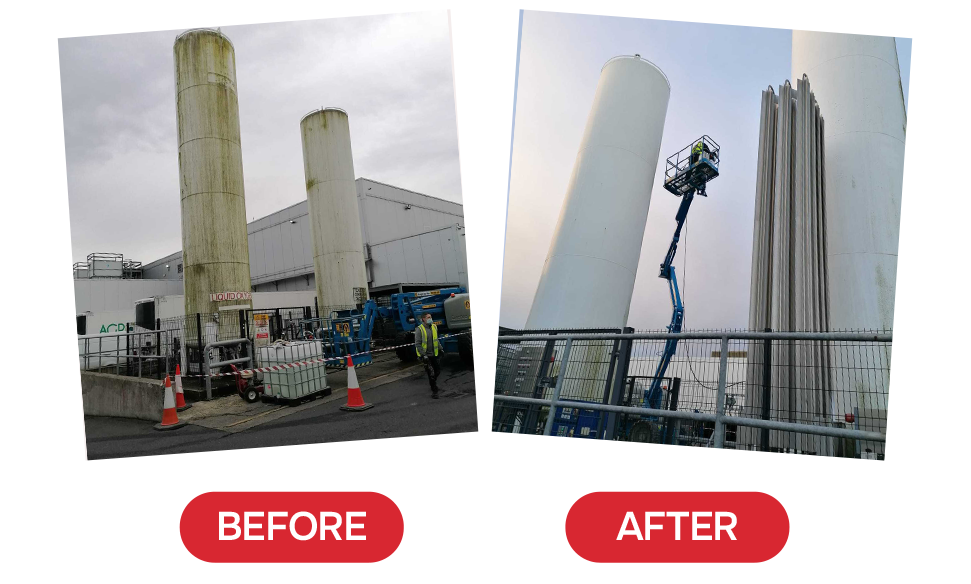 Liquid Oxygen Storage Tank Cleaning Project